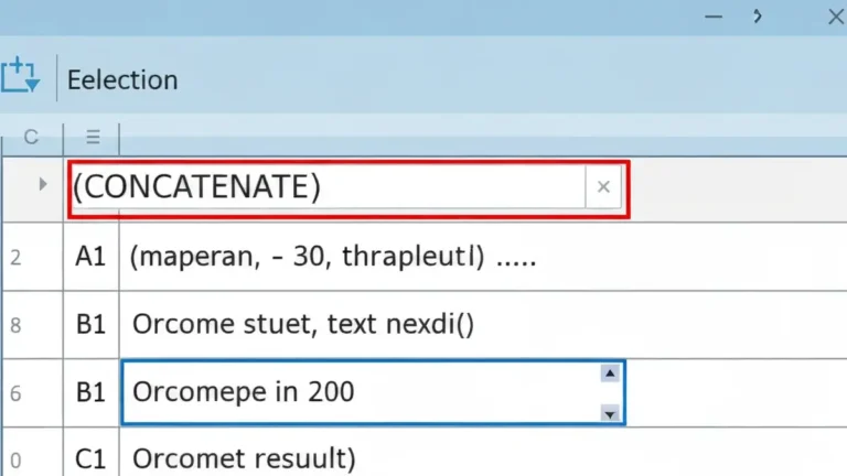 Funkcja KONKATENUJ w Excelu - przykład łączenia tekstu z komórek