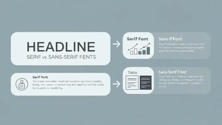 Porównanie różnych czcionek w slajdzie PowerPointa z przykładami serif, sans-serif, i dekoracyjnych czcionek