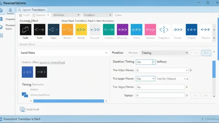 Przejścia między slajdami w Microsoft PowerPoint - panel opcji przejść w wstążce