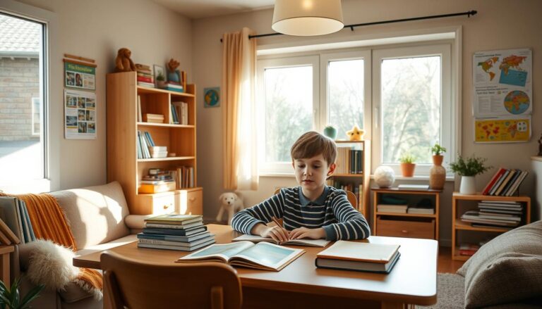 Dziecko uczące się w domu w ramach edukacji domowej