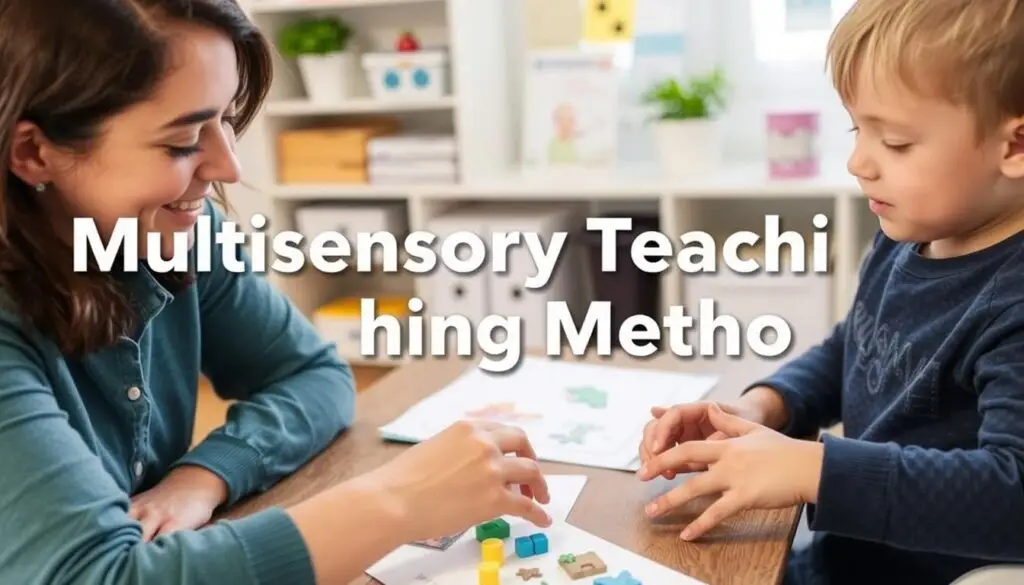 Rodzic stosujący metodę polisensoryczną w nauczaniu dziecka z niepełnosprawnością intelektualną