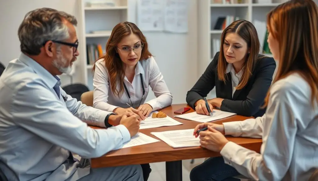 Zespół specjalistów pracujący nad wsparciem dziecka niedostosowanego społecznie