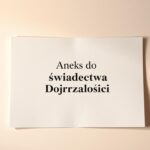 aneks do świadectwa dojrzałości co to