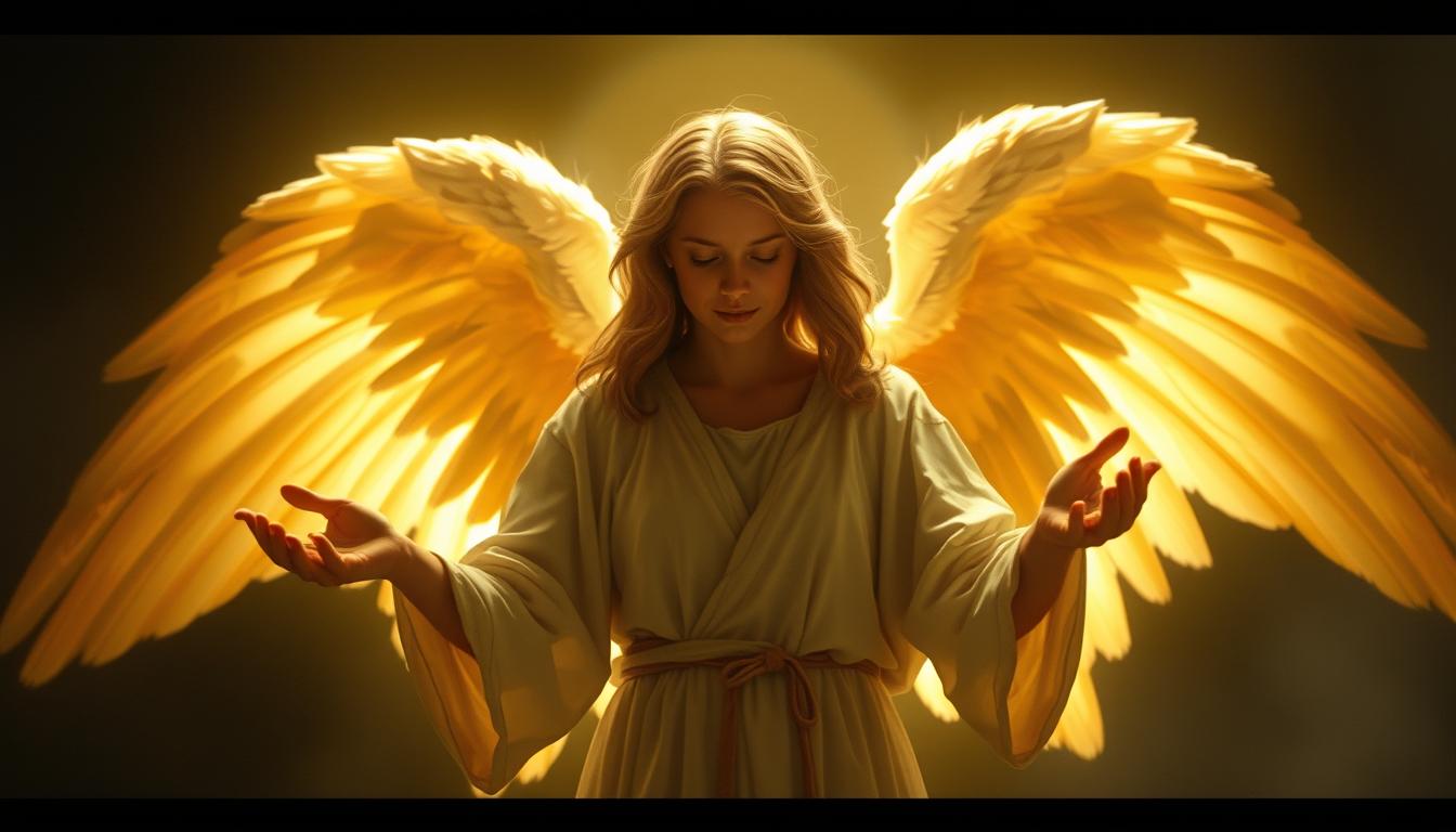 Anioł od spraw beznadziejnych - duchowa postać niosąca światło w ciemności