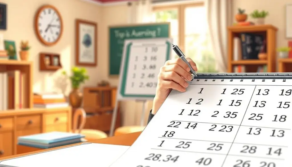 Practical tips for calculating the average: A meticulously detailed illustration showcasing the process of calculating the average. In the foreground, a clean whiteboard with neatly arranged numbers, representing the data points. In the middle ground, hands wielding a pen and calculator, symbolizing the thoughtful computation. The background features a cozy, study-like setting, with a warm, inviting atmosphere to enhance the educational tone. Soft, natural lighting illuminates the scene, creating a sense of clarity and focus. The overall composition conveys a step-by-step, methodical approach to the task at hand, making the complex concept of average calculation feel accessible and straightforward.