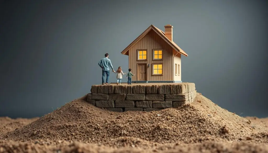 Symboliczne zdjęcie przedstawiające rodzinę jako fundament życia