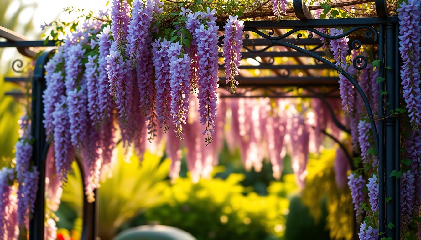 wisteria na pergoli