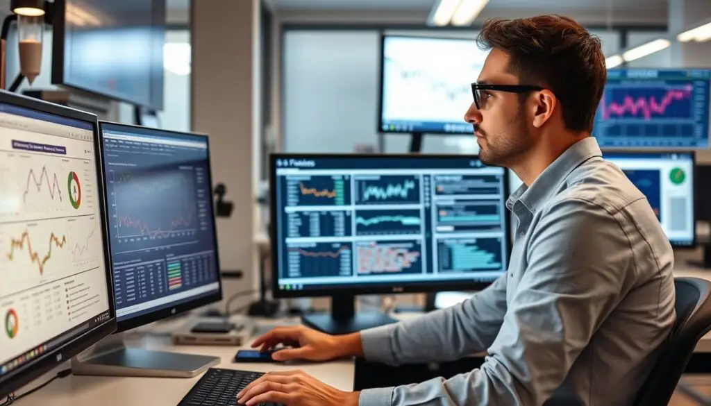 Naukowiec analizujący dane w laboratorium - praktyczne aspekty zarobków naukowców