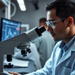 Naukowiec pracujący w laboratorium - ile zarabiają naukowcy w różnych dziedzinach