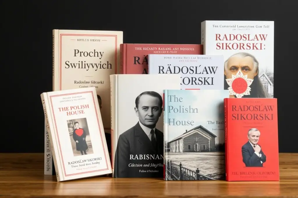 Okładki książek autorstwa Radosława Sikorskiego