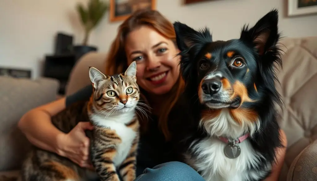 Ola Filipek ze swoimi zwierzętami - kotem Hercem i psem Teslą