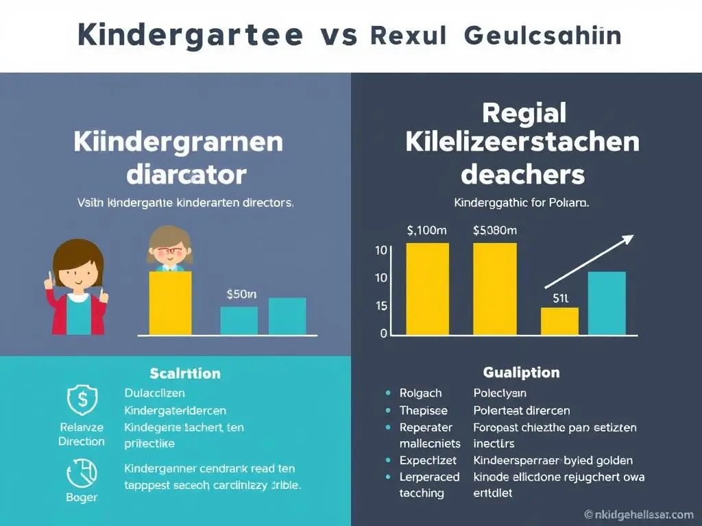 Porównanie zarobków dyrektora przedszkola i przedszkolanki