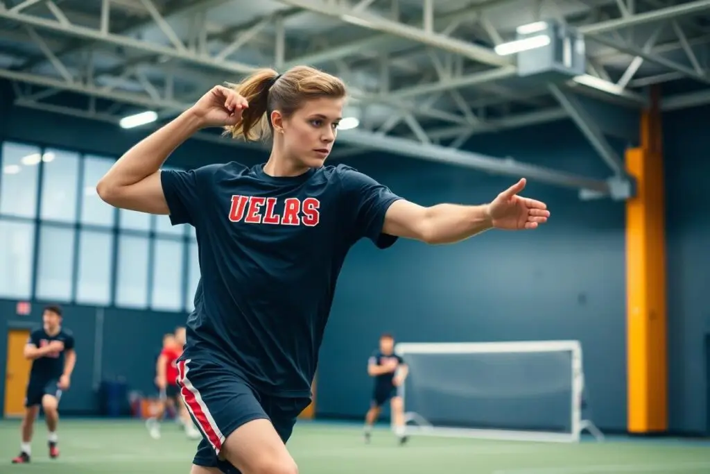 Student sportowiec trenujący, który może ubiegać się o zwolnienie z WF na studiach