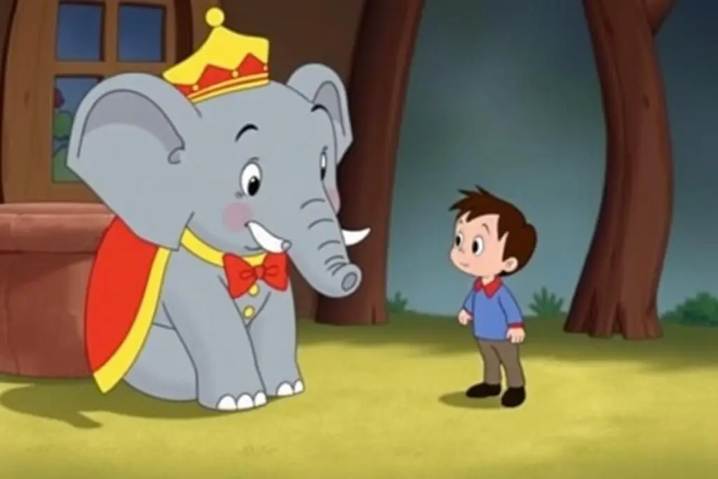 Kadr z filmu animowanego Proszę słonia na podstawie książki Ludwika Jerzego Kerna - autor proszę słonia krzyżówka