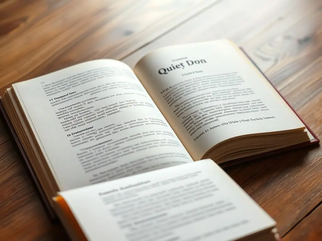 Kto napisał Cichy Don - strona z powieścią otwarta na pierwszym rozdziale