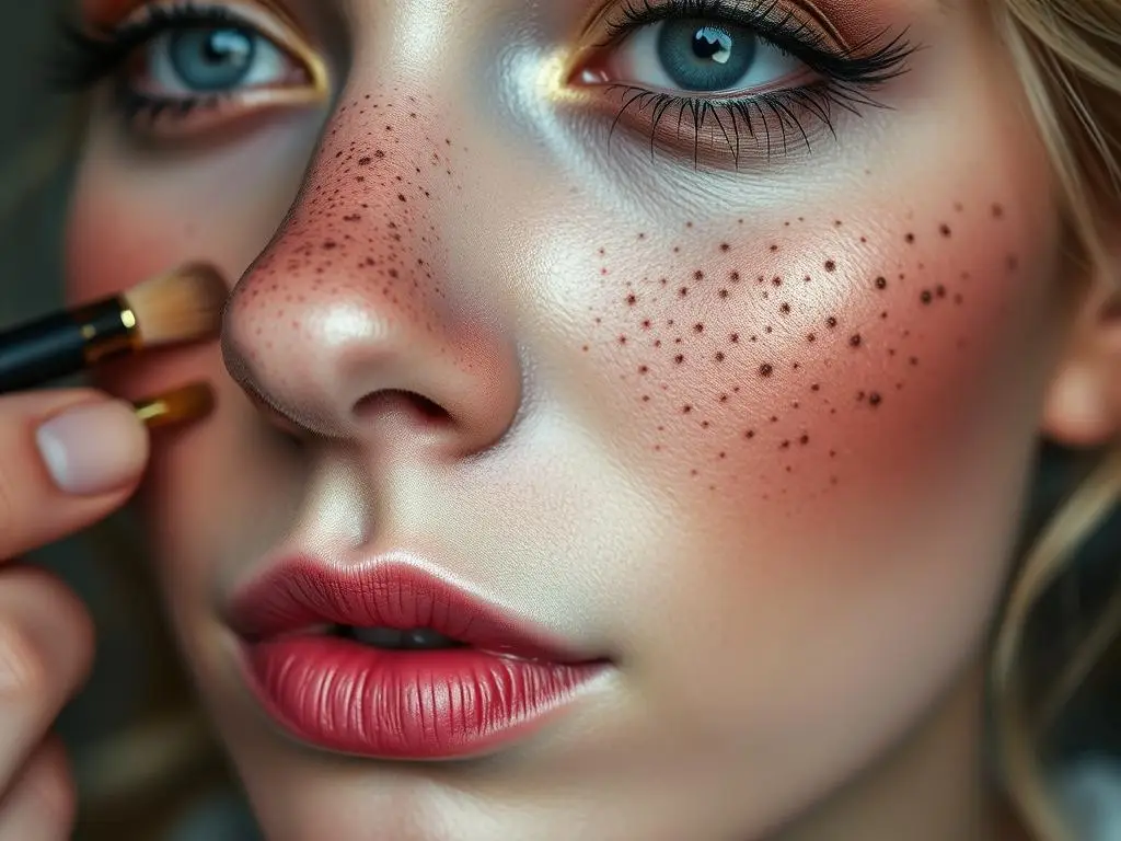 Makijaż i charakteryzacja twarzy Pana Kleksa z piegami