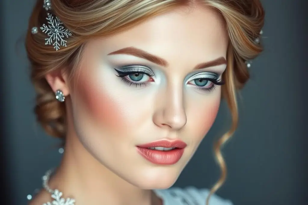 Makijaż i fryzura do stroju Królowej Śniegu