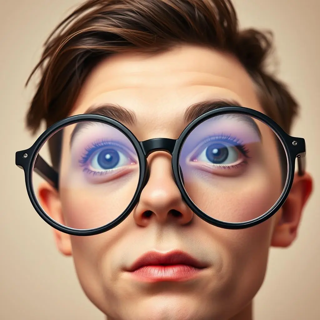 Okulary Pana Kleksa - duże, okrągłe oprawki