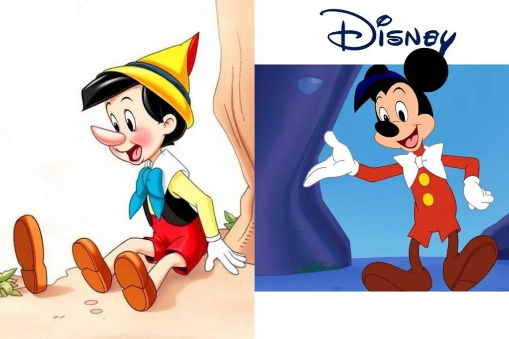 Porównanie Pinokia z książki i z filmu Disneya - różnice w adaptacjach