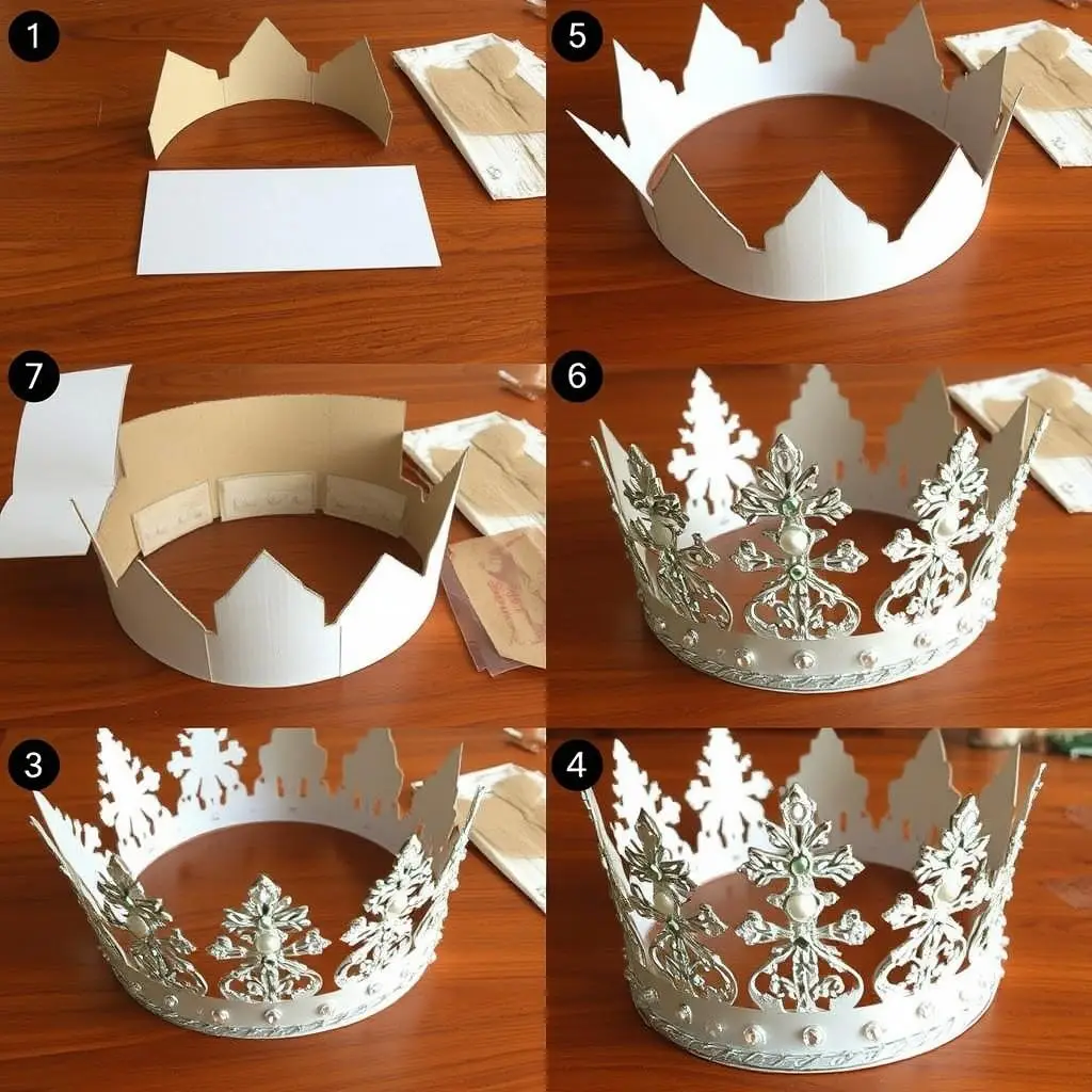 Proces tworzenia korony do stroju Królowej Śniegu