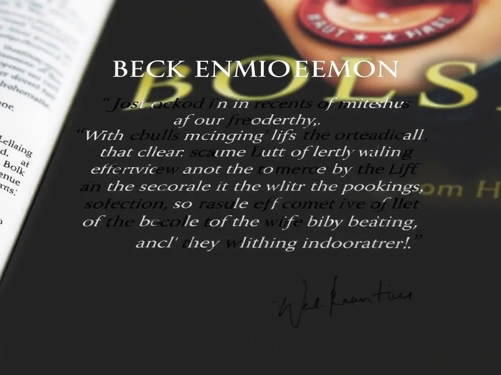 Przykład rekomendacji książki z podpisem znanego autora