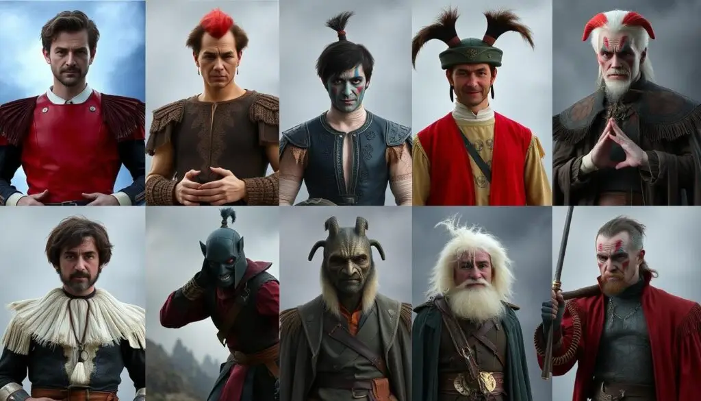 Różne interpretacje stroju Pana Kleksa jako inspiracja