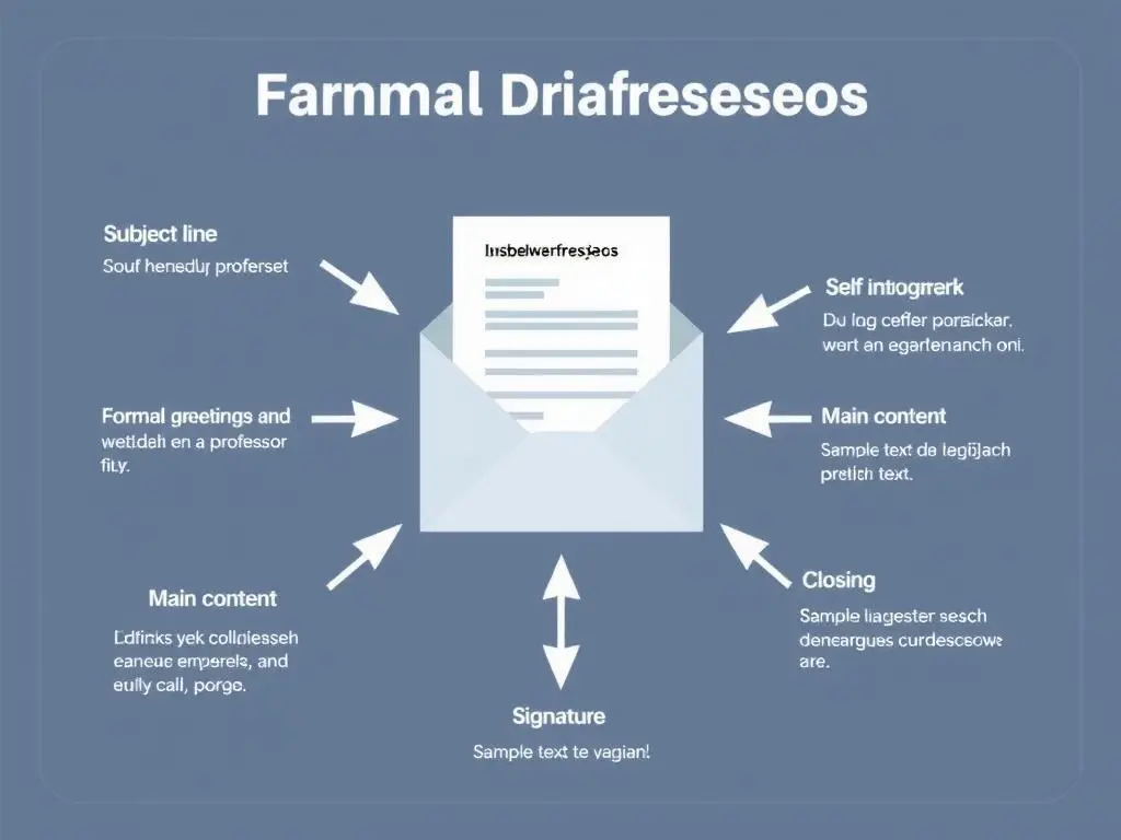 Schemat struktury maila do wykładowcy z zaznaczonymi elementami Schemat struktury maila do wykładowcy z zaznaczonymi elementami
