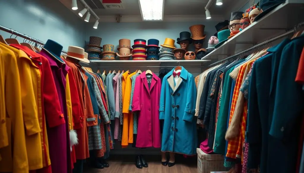 Sklep z kostiumami oferujący elementy stroju Pana Kleksa