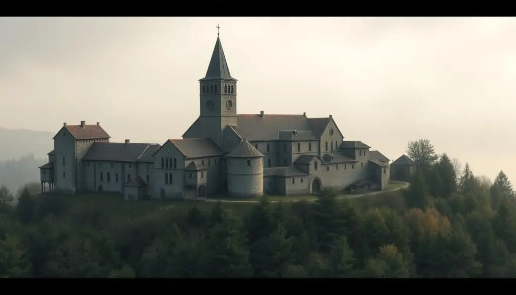 Średniowieczny klasztor - tło historyczne powieści Imię róży