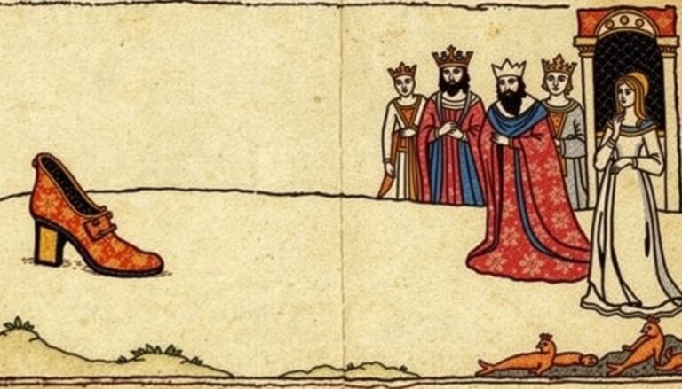 Starożytna ilustracja przedstawiająca wczesną wersję opowieści o Kopciuszku