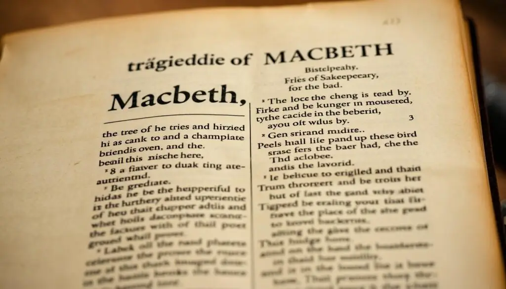 Strona z pierwszego wydania Makbeta, kiedy powstał makbet