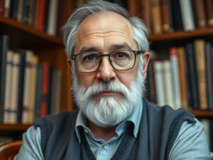 Umberto Eco - włoski pisarz, autor powieści Imię róży