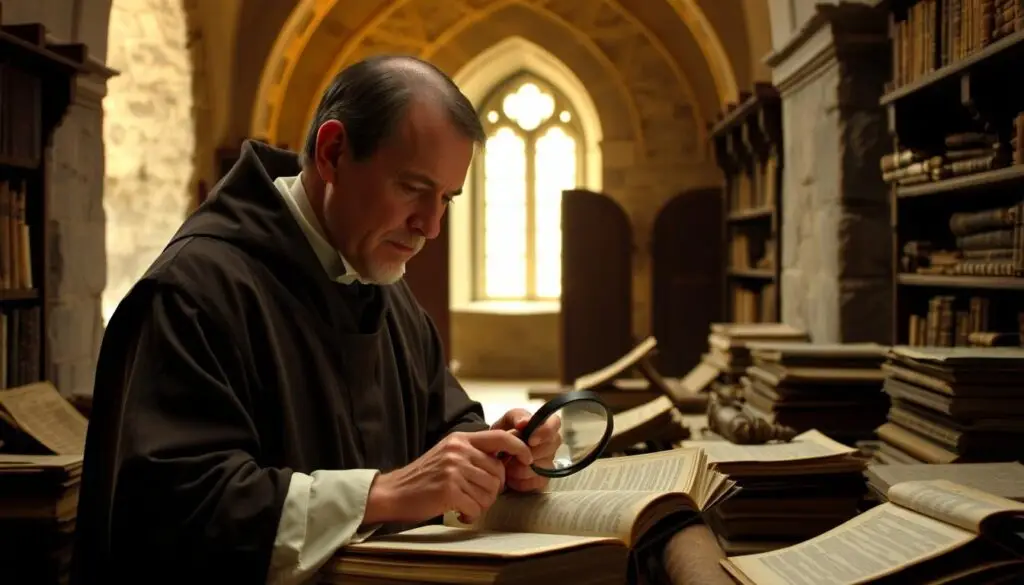 Wilhelm z Baskerville, główny bohater powieści Imię róży