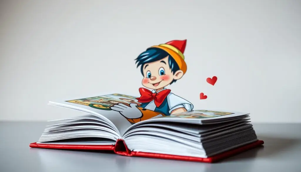 Współczesne wydanie książki Pinokio z ilustracjami, kto napisał Pinokio