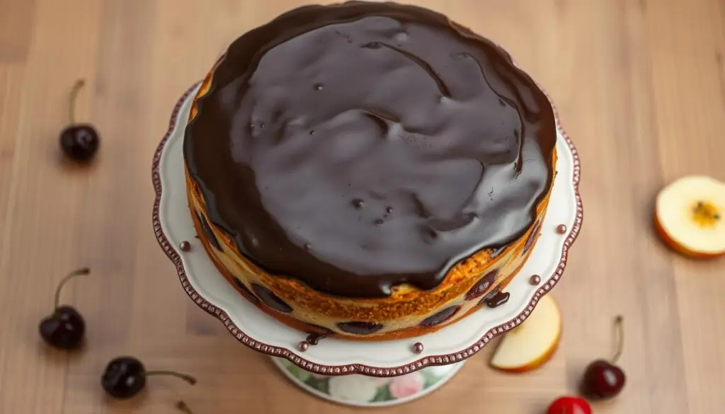 Całe ciasto Fale Dunaju na paterze