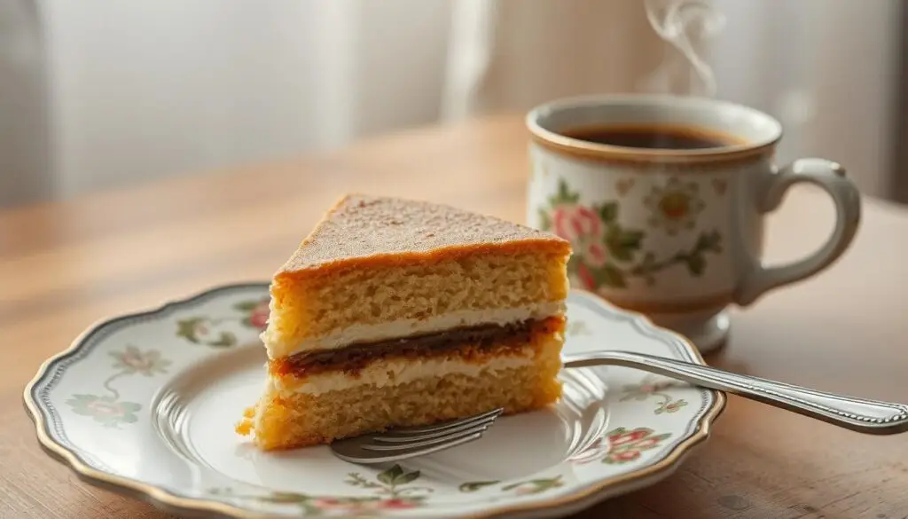 Ciasto kukułka Siostry Anastazji podane z kawą