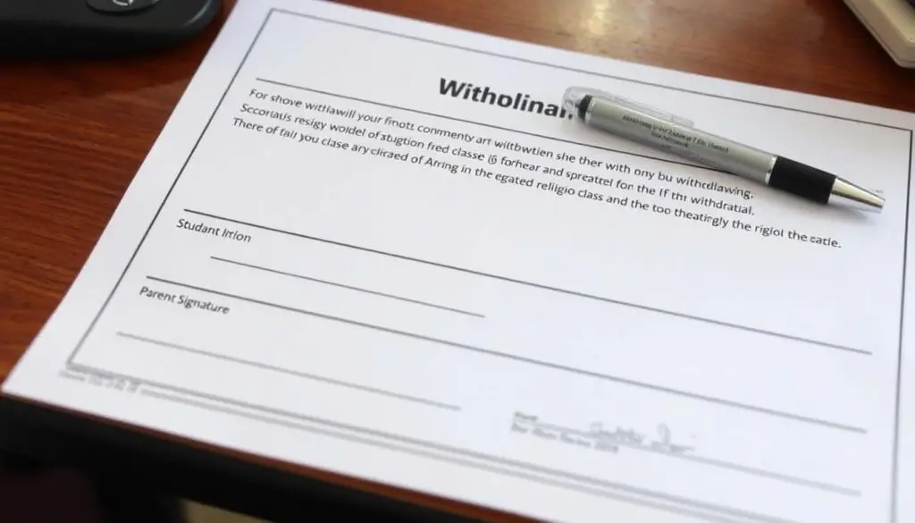 Formularz rezygnacji z lekcji religii w szkole