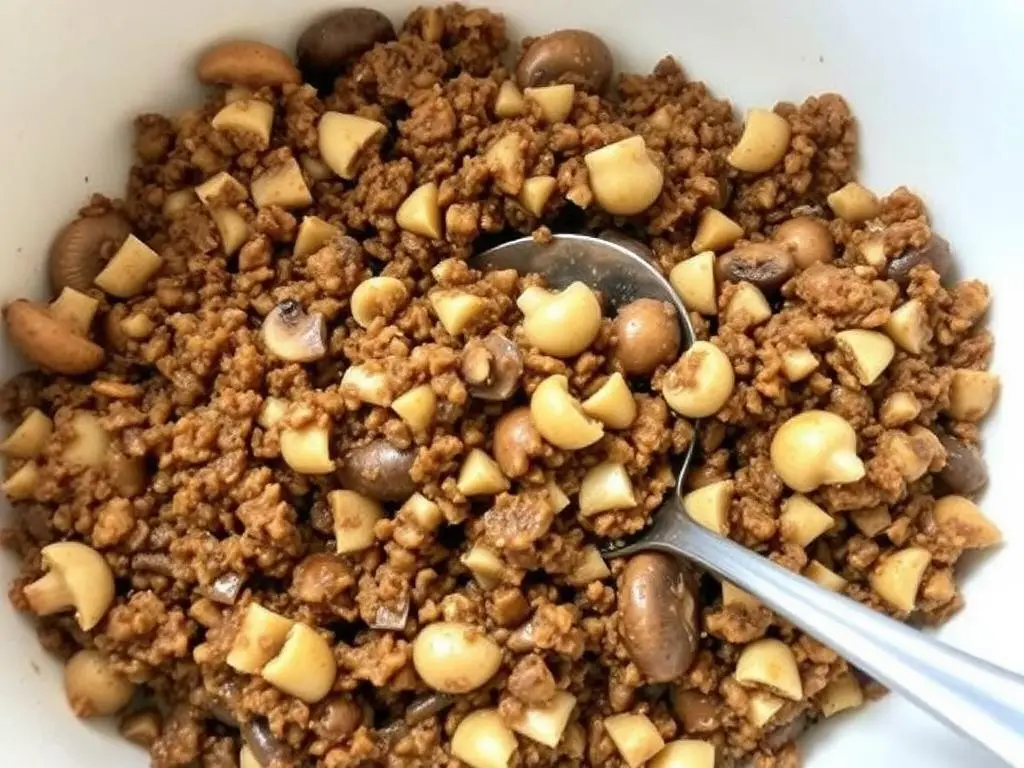 Gotowy farsz z pieczarek do uszek według przepisu Siostry Anastazji