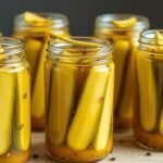 Ogórki w musztardzie siostry Anastazji w słoikach z zalewą musztardową