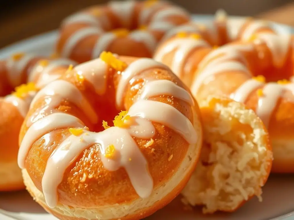 Pączki siostry Anieli z lukrem i skórką pomarańczową Pączki siostry Anieli z lukrem i skórką pomarańczową