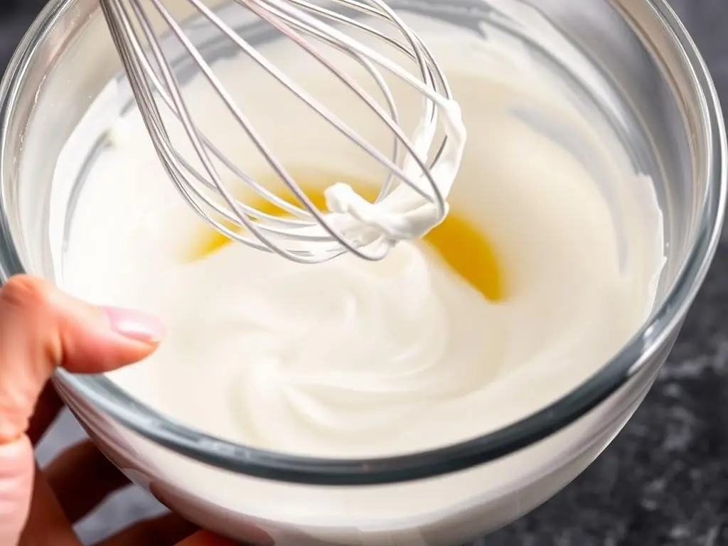 Prawidłowo ubite białka na sztywną pianę do ciasta pleśniak