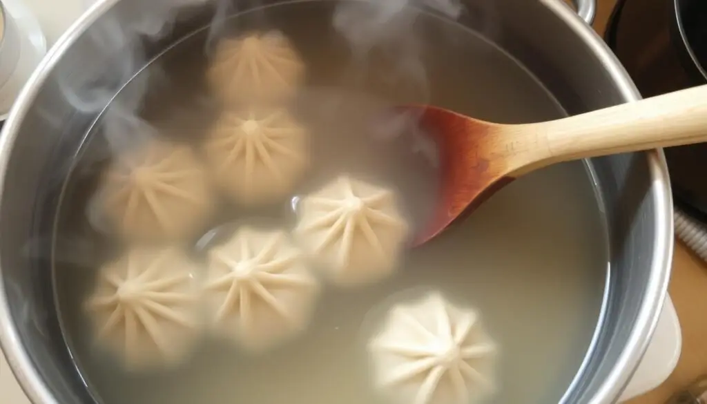 Proces gotowania uszek z pieczarkami według przepisu Siostry Anastazji