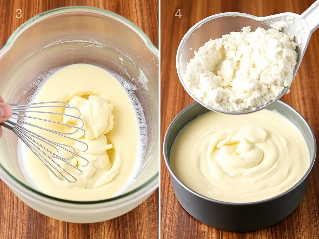 Proces przygotowania biszkoptu na śmietanowiec siostry Anastazji