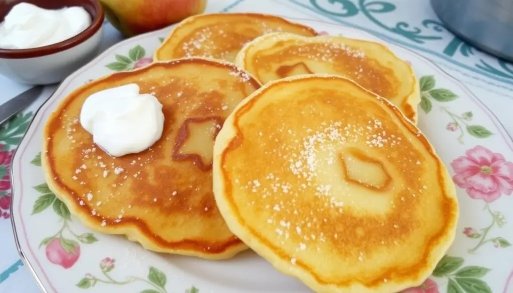 Racuchy drożdżowe z jabłkami Siostry Anieli na talerzu
