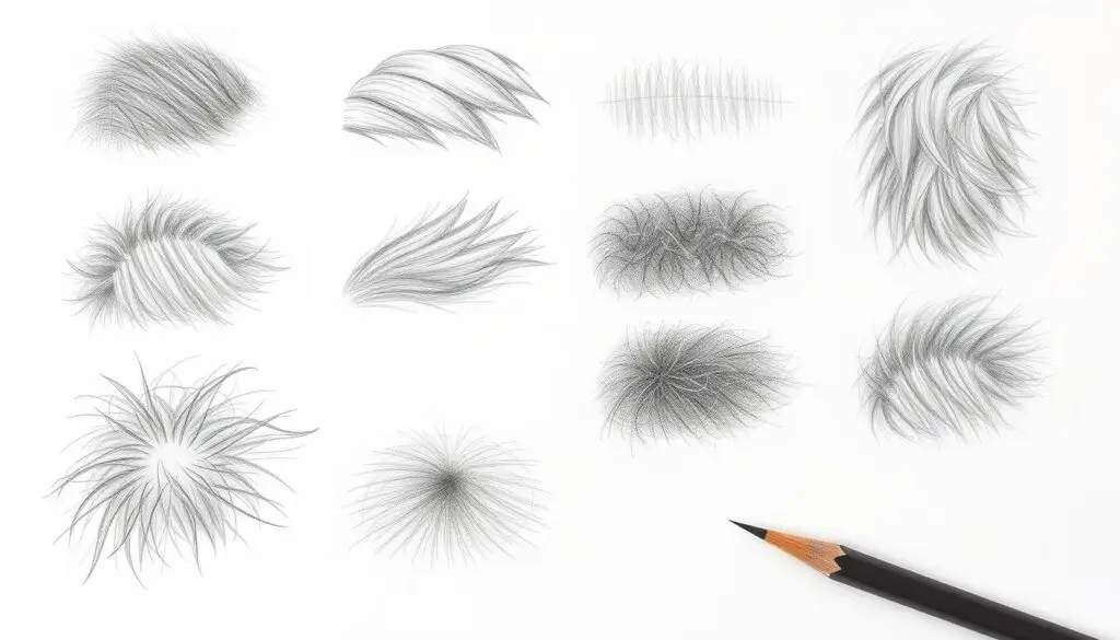 Różne techniki rysowania sierści psa