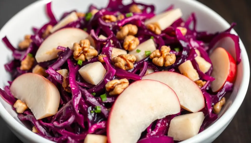 Sałatka z czerwonej kapusty Siostry Anastazji z jabłkiem i orzechami