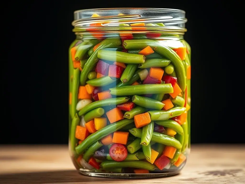 Sałatka z fasolką szparagową w słoiku Sałatka z fasolką szparagową w słoiku