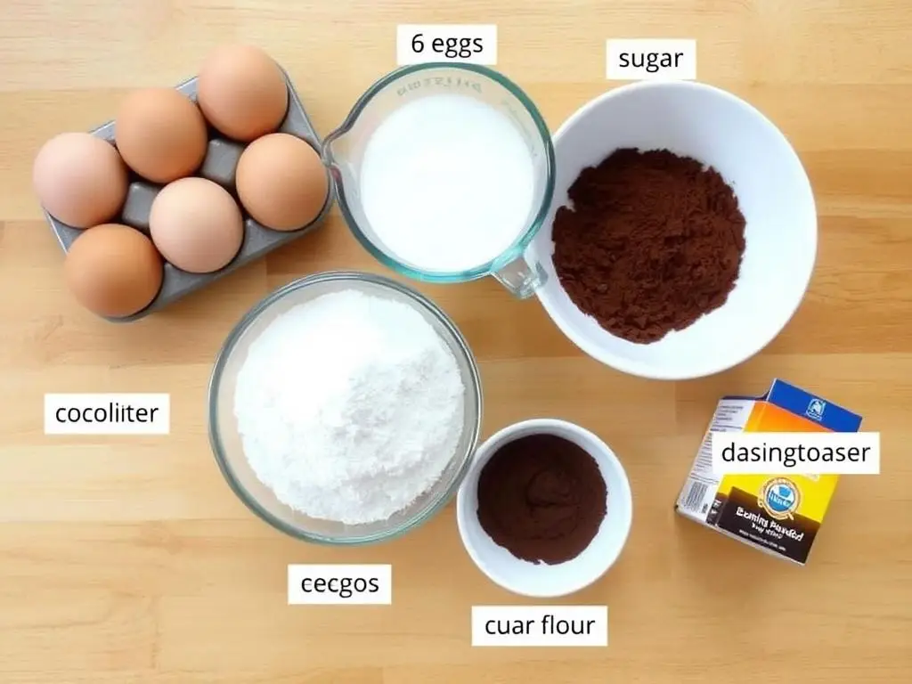 Składniki na biszkopt kakaowy do ciasta snikers na biszkopcie siostry anastazji