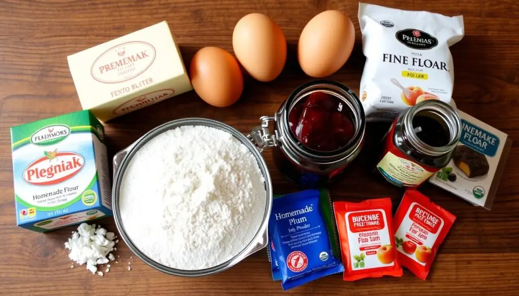 Składniki wysokiej jakości do ciasta pleśniak