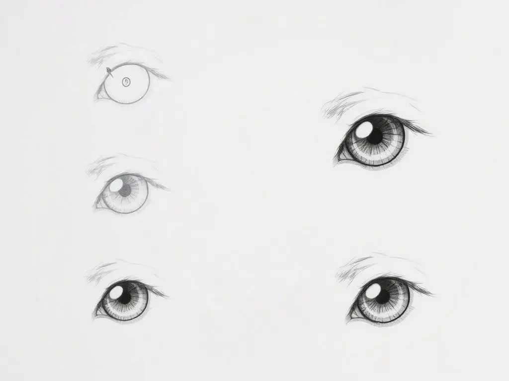 Technika rysowania oczu psa z odbiciami światła